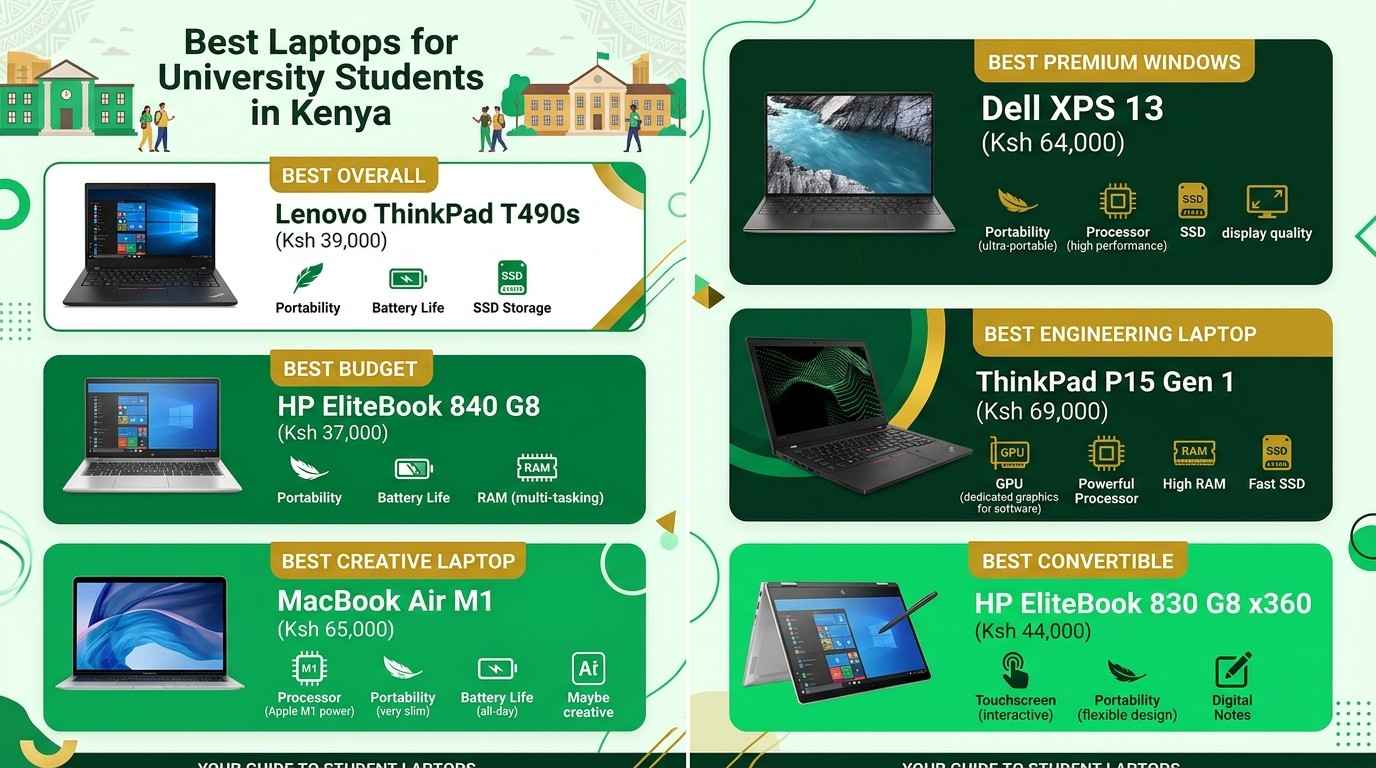 Best Laptops for University Students in Kenya: Top 6 Picks