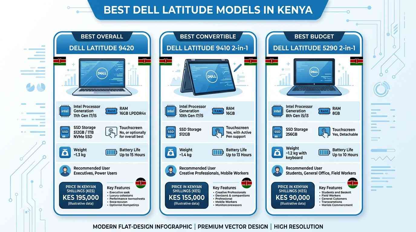 Best Dell Latitude Models in Kenya — Specs & Prices