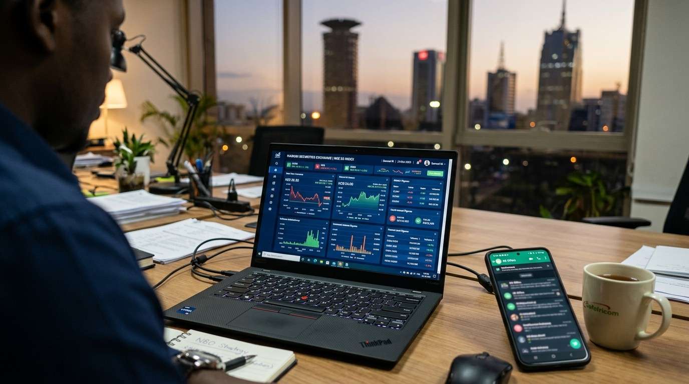 11th gen Intel laptop open on a desk showing a business ultrabook in Nairobi