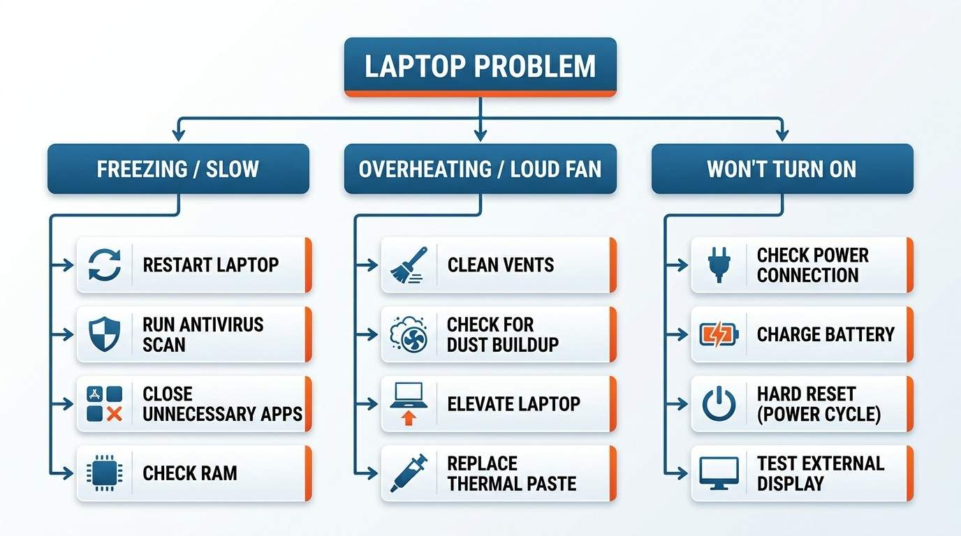 Common Laptop Problems and How to Fix Them
