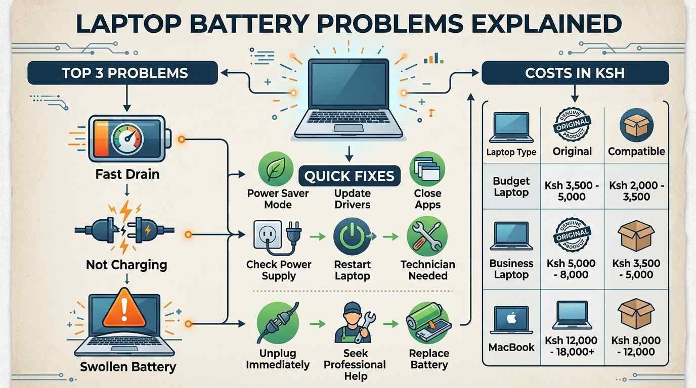 Laptop Battery Problems Explained: Fixes and Buying Advice
