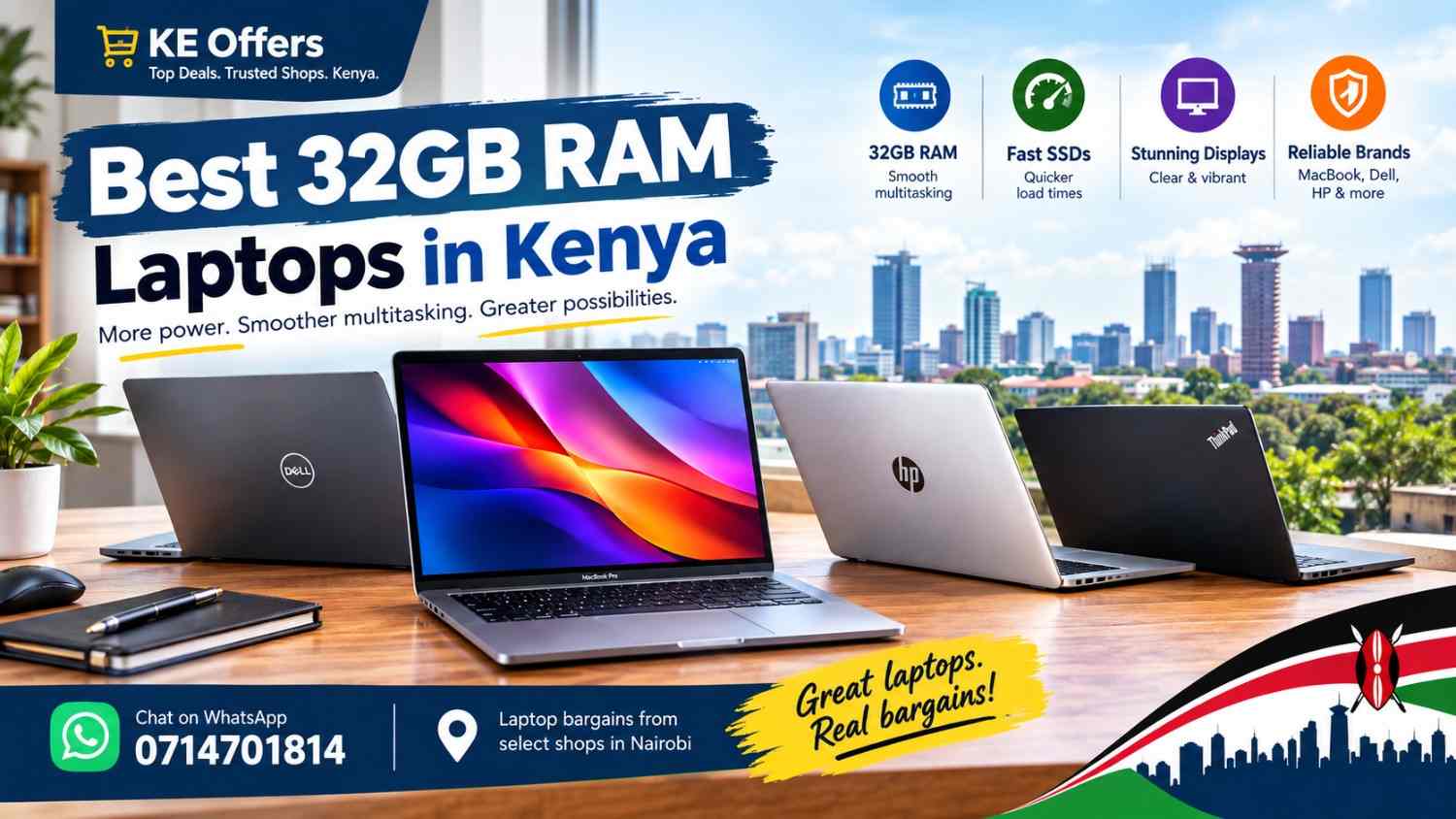 Best 32GB RAM Laptops in Kenya